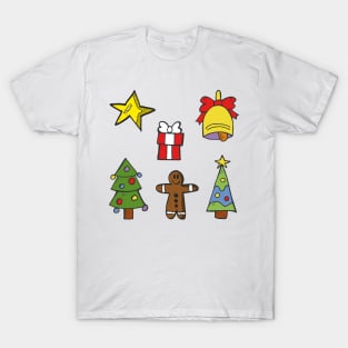 Cute Christmas Decorations Pack T-Shirt